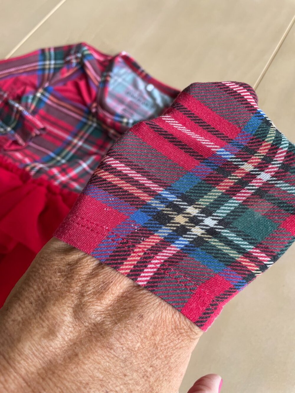 Entire Closet $5! Posh Peanut Bamboo Christmas Holiday Tartan Plaid Ruffle Tutu - Picture 5 of 8